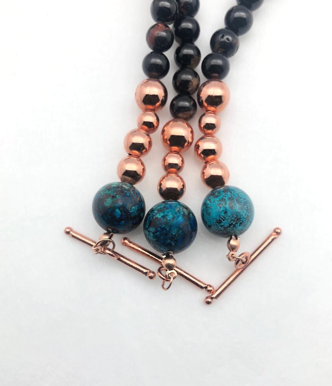 Copper Bead Necklace  Achemia Collection — Aurnatrix
